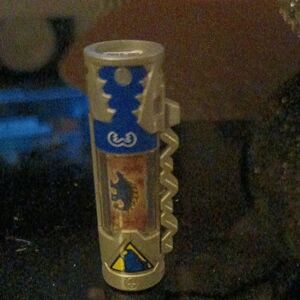 Dinosaur Design Silver and Blue Capsule